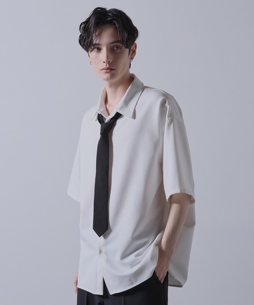 CLEL（クレイル）の「【CLEL】Wool Silk Jacquard Narrow Tie / ウールシルクジャガードナロータイ（ネクタイ・メンズ・ブラック/ブルー系1/ワイン系1/ブラック系1・FREE）」の15枚目の写真