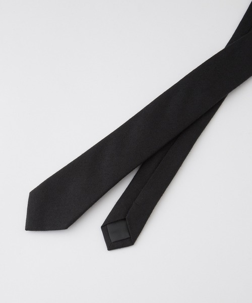 CLEL（クレイル）の「【CLEL】Wool Silk Jacquard Narrow Tie / ウールシルクジャガードナロータイ（ネクタイ・メンズ・ブラック/ブルー系1/ワイン系1/ブラック系1・FREE）」の6枚目の写真