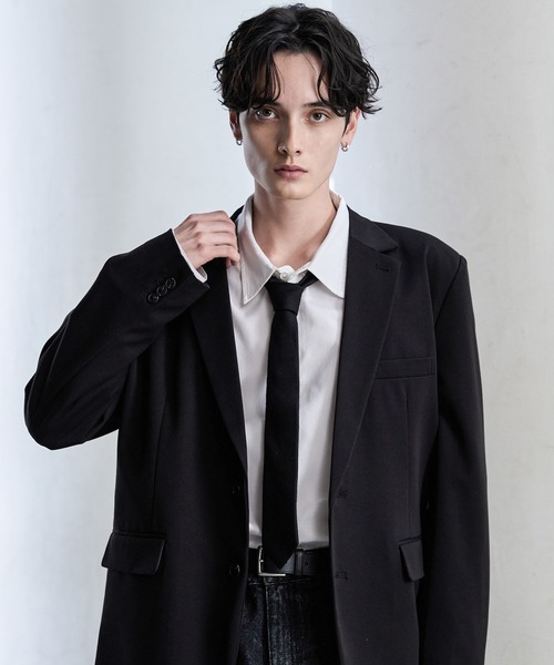 CLEL】Wool Silk Jacquard Narrow Tie / ウールシルクジャガード