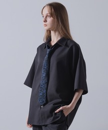 CLEL（クレイル）の「【CLEL】Wool Silk Jacquard Narrow Tie / ウールシルクジャガードナロータイ（ネクタイ）」