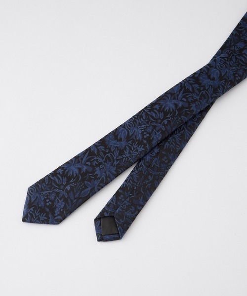 CLEL（クレイル）の「【CLEL】Wool Silk Jacquard Narrow Tie / ウールシルクジャガードナロータイ（ネクタイ・メンズ・ブラック/ブルー系1/ワイン系1/ブラック系1・FREE）」の22枚目の写真