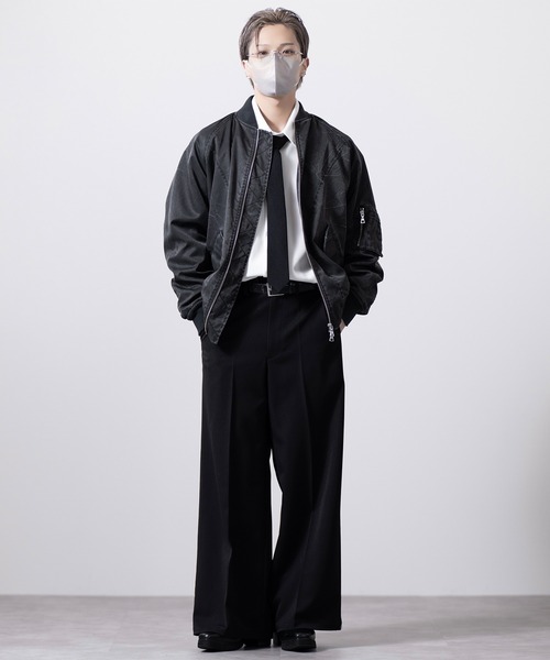 CLEL】Wool Silk Jacquard Narrow Tie / ウールシルクジャガード