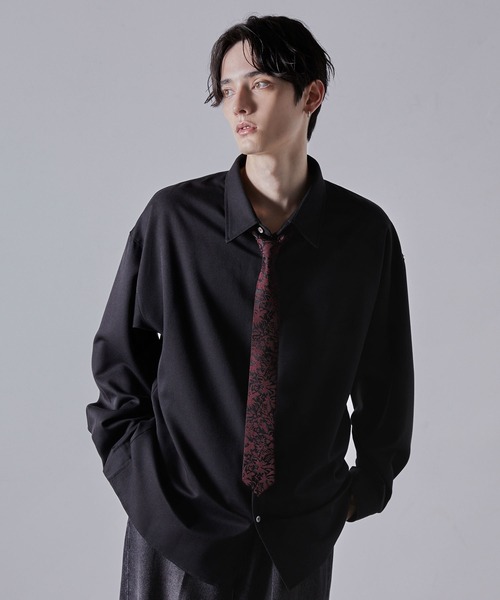 little big Silk Narrow Tie(BLACK) ネクタイ LITTLEBIG(リトルビッグ