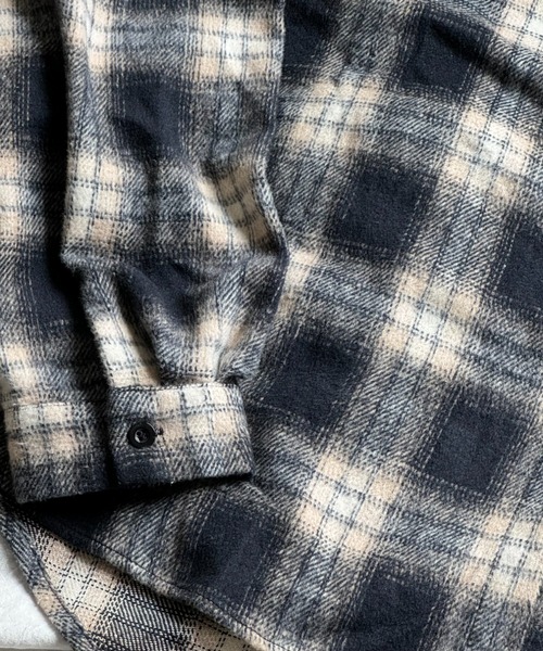 Theater code（シアターコード）の「Theater code × 6hourssleep オーバーサイズ チェックフーディシャツ（シャツ/ブラウス・メンズ・ブラック・M/L）」の15枚目の写真