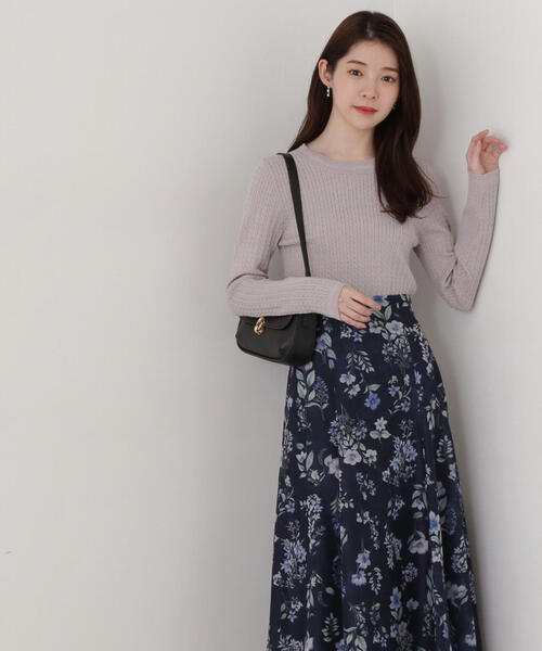 PROPORTION BODY DRESSING(プロポーションボディドレッシング)の「ポイントシアーニット / 1215170209(ニット/セーター・レディース・ホワイト/ライトグリーン/グレー/ネイビー・SMALL/MEDIUM)」の10枚目の写真