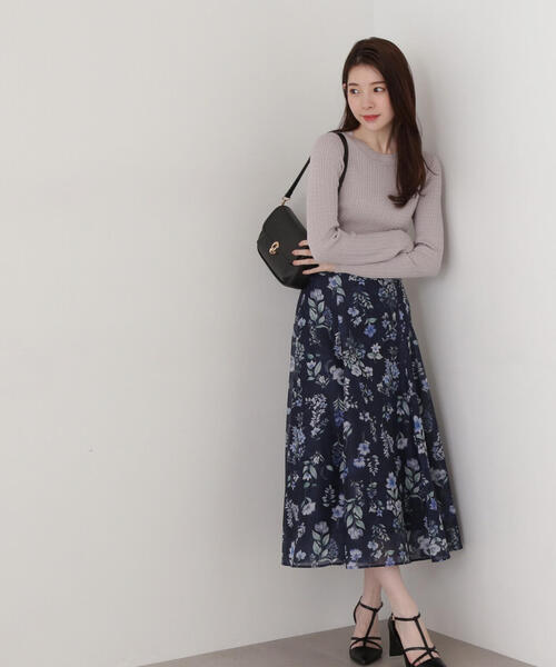 PROPORTION BODY DRESSING(プロポーションボディドレッシング)の「ポイントシアーニット / 1215170209(ニット/セーター・レディース・ホワイト/ライトグリーン/グレー/ネイビー・SMALL/MEDIUM)」の11枚目の写真