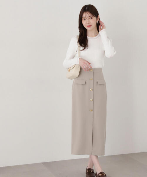 PROPORTION BODY DRESSING(プロポーションボディドレッシング)の「ポイントシアーニット / 1215170209(ニット/セーター・レディース・ホワイト/ライトグリーン/グレー/ネイビー・SMALL/MEDIUM)」の18枚目の写真