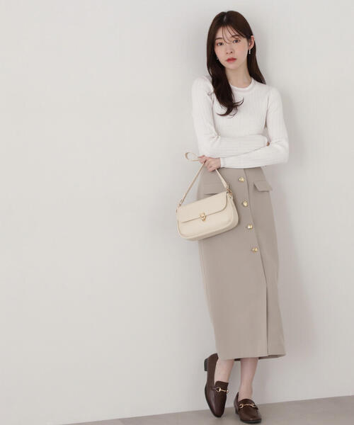 PROPORTION BODY DRESSING(プロポーションボディドレッシング)の「ポイントシアーニット / 1215170209(ニット/セーター・レディース・ホワイト/ライトグリーン/グレー/ネイビー・SMALL/MEDIUM)」の19枚目の写真