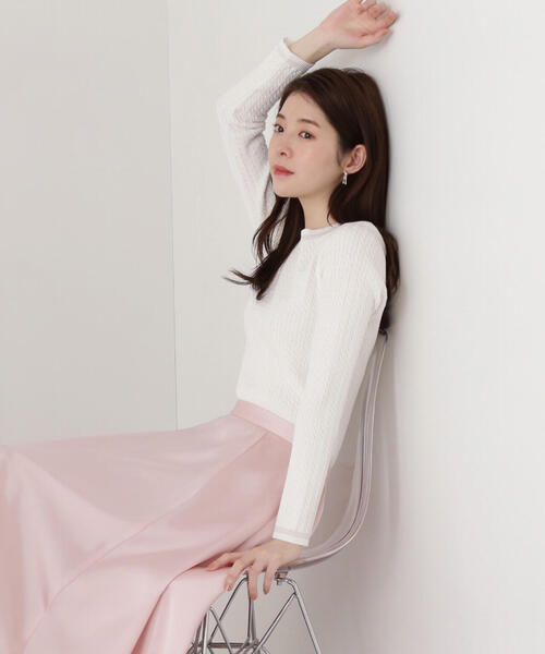 PROPORTION BODY DRESSING(プロポーションボディドレッシング)の「ポイントシアーニット / 1215170209(ニット/セーター・レディース・ホワイト/ライトグリーン/グレー/ネイビー・SMALL/MEDIUM)」の21枚目の写真