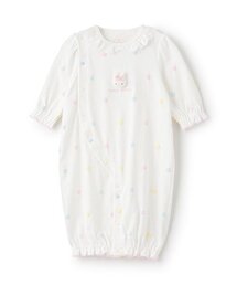 ウサギマスコット付　お花柄2wayオール