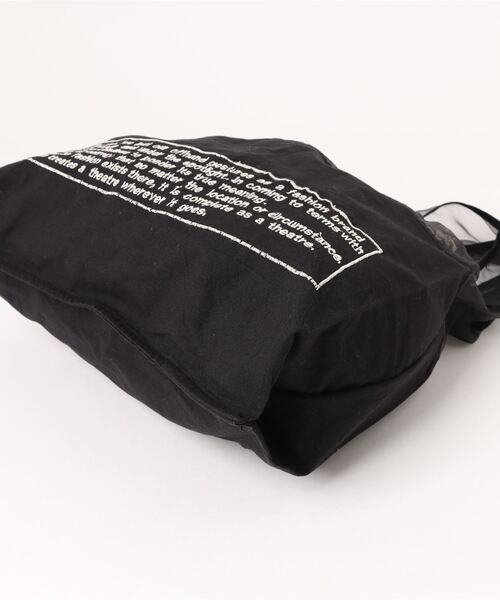 THEATRE PRODUCTS（シアタープロダクツ）の「エンブロイダリーマーケットバッグ（トートバッグ・レディース・ブラック/ホワイト・FREE）」の5枚目の写真