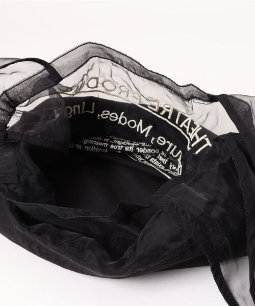 THEATRE PRODUCTS（シアタープロダクツ）の「エンブロイダリーマーケットバッグ（トートバッグ・レディース・ブラック/ホワイト・FREE）」の4枚目の写真