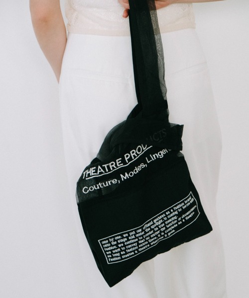 THEATRE PRODUCTS（シアタープロダクツ）の「エンブロイダリーマーケットバッグ（トートバッグ・レディース・ブラック/ホワイト・FREE）」の22枚目の写真