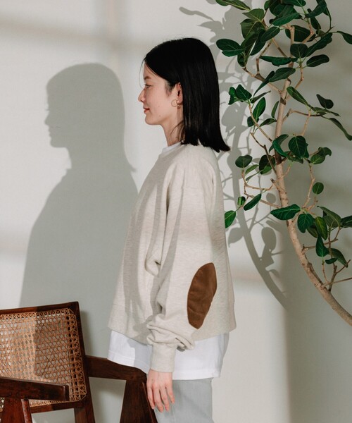sunsea スウェット エルボーパッチ 予約販売7月下旬～8月中旬入荷】エルボーパッチ スウェット