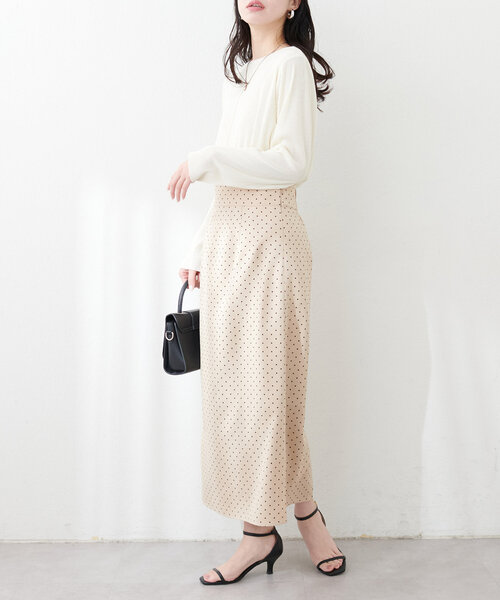 natural couture(ナチュラルクチュール)の「【WEB限定】前後2WAYストライプ調カットソー(Tシャツ/カットソー・レディース・オフホワイト/ブラック/サックスブルー・FREE)」の7枚目の写真