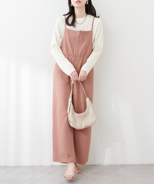 natural couture(ナチュラルクチュール)の「【WEB限定】前後2WAYストライプ調カットソー(Tシャツ/カットソー・レディース・オフホワイト/ブラック/サックスブルー・FREE)」の12枚目の写真