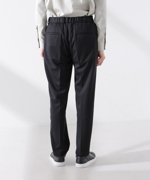 NANO universe（ナノユニバース）の「ダブルジャージーテーパードパンツ（スラックス・メンズ・ブラック/スミクロ・S/L/M）」の17枚目の写真