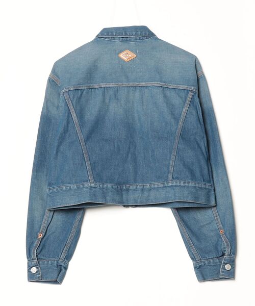 REPLAY(リプレイ)の「リサイクルクロップドデニムジャケット(デニムジャケット・レディース・ブルー・SMALL/X-SMALL/MEDIUM)」の2枚目の写真