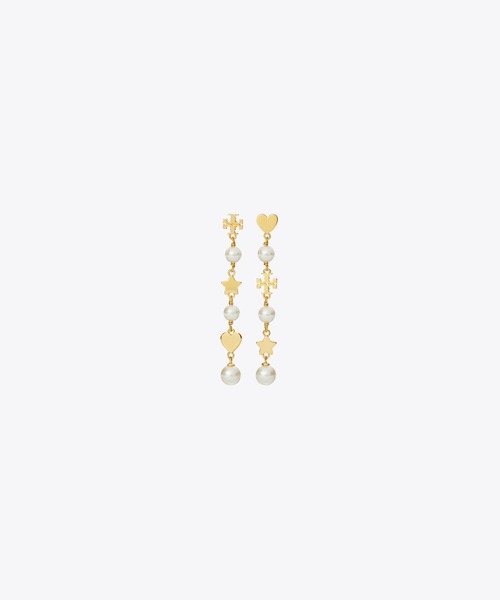 『Tory Burch』 キラ リニア パール ピアス（両耳用） セール】キラ パール リニア ピアス（ピアス（両耳用））｜TORY