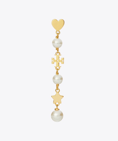 『Tory Burch』 キラ リニア パール ピアス（両耳用） セール】キラ パール リニア ピアス（ピアス（両耳用））｜TORY