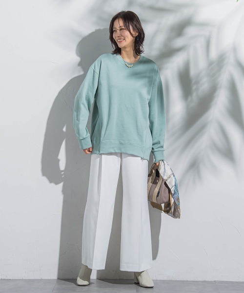 LAUTREAMONT(ロートレアモン)の「2WAYツイル配色ボタンパンツ≪洗濯機で洗える≫(その他パンツ・レディース・キャメル/ホワイト・7号/9号/11号)」の9枚目の写真