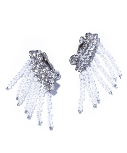 IRIS47(イリスフォーセブン)の「【IRIS 47】palace pearl earring/パレス パール イヤリング(イヤリング・レディース・シルバー・FREE)」の2枚目の写真