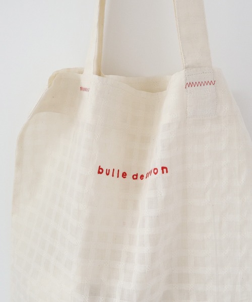 bulle de savon（ビュルデサボン）の「△ロゴトートバッグ（トートバッグ・レディース・キナリ/レッド/その他/ホワイト系その他・FREE）」の7枚目の写真