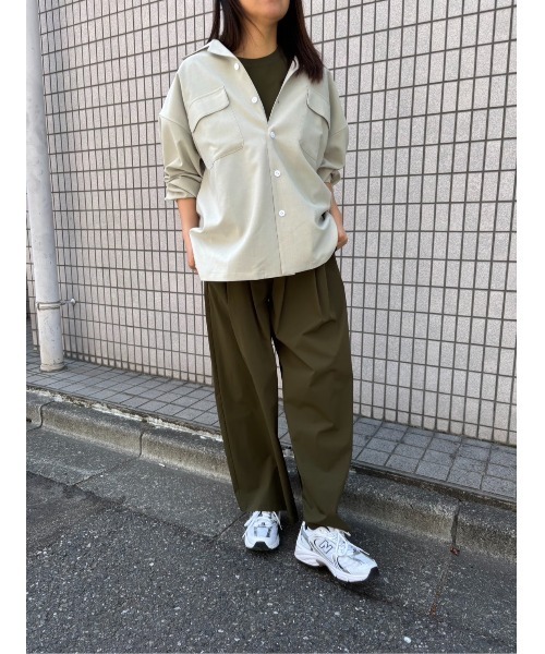 ブラウス シャツ 「THOUSAND MILE」 FRENCH SLEEVE SHIRTS＆WIDE PANTS SETフレンチスリーブシャツアンドス THOUSAND MILE tシャツ 「THOUSAND MILE」FRENCH SLEEVE SHIRT