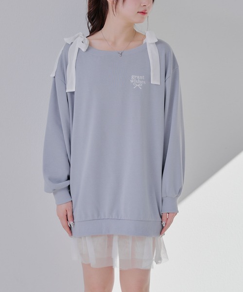 Another Branch olive des olive（アナザーブランチオリーブデオリーブ）の「【春の新作】２ＷＡＹスウェットミニワンピース（ワンピース・レディース・オートミール/チャコールグレー/サックスブルー・FREE）」の18枚目の写真