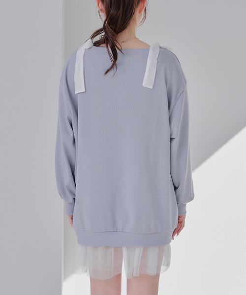 Another Branch olive des olive（アナザーブランチオリーブデオリーブ）の「【春の新作】２ＷＡＹスウェットミニワンピース（ワンピース・レディース・オートミール/チャコールグレー/サックスブルー・FREE）」の20枚目の写真