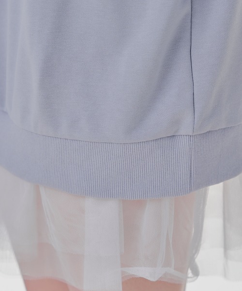 Another Branch olive des olive（アナザーブランチオリーブデオリーブ）の「【春の新作】２ＷＡＹスウェットミニワンピース（ワンピース・レディース・オートミール/チャコールグレー/サックスブルー・FREE）」の4枚目の写真