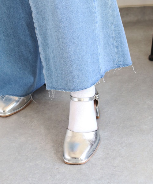 cepo（セポ）の「〈セットアップ対応〉ハトメ加工リボンコードワイドデニムパンツ（デニムパンツ・レディース・ネイビー×ホワイト/ブルー系2・S/M/L）」の14枚目の写真