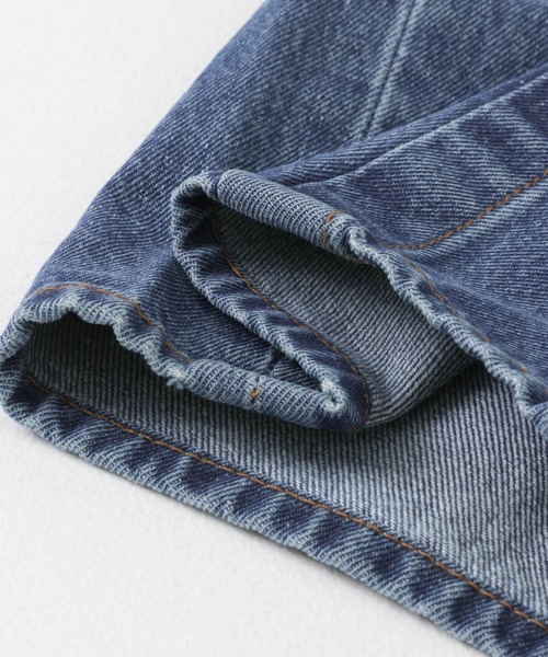 KBF（ケイビーエフ）の「カーブカーゴデニム（デニムパンツ・レディース・ブルー/ベージュ・38/36）」の12枚目の写真