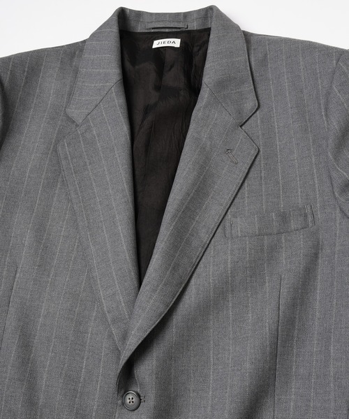 Jieda(ジエダ)の「WOOL TAILORED JACKET(テーラードジャケット・メンズ・ブラック/グレー・1/2)」の13枚目の写真