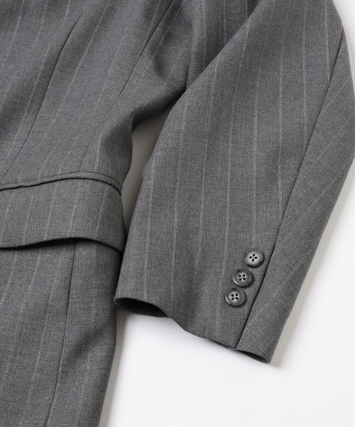 Jieda(ジエダ)の「WOOL TAILORED JACKET(テーラードジャケット・メンズ・ブラック/グレー・1/2)」の15枚目の写真