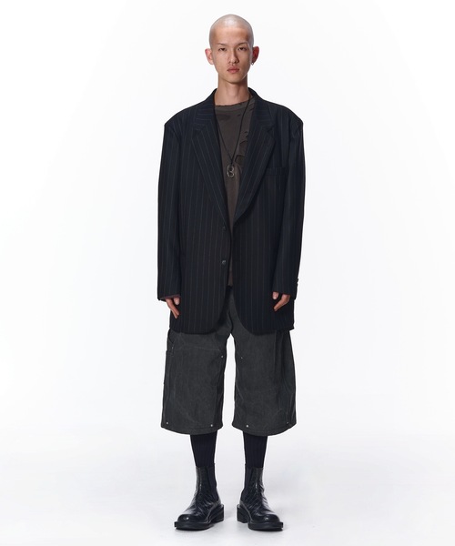 Jieda(ジエダ)の「WOOL TAILORED JACKET(テーラードジャケット・メンズ・ブラック/グレー・1/2)」の4枚目の写真