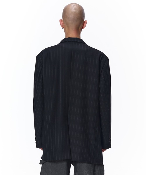 Jieda(ジエダ)の「WOOL TAILORED JACKET(テーラードジャケット・メンズ・ブラック/グレー・1/2)」の6枚目の写真