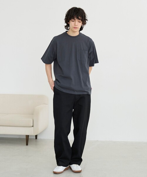 coen（コーエン）の「USAコットンポケットTシャツ（Tシャツ/カットソー・メンズ・ライトブルー/ナチュラル/ダークグレー/ホワイト・S/M/L/XL）」の8枚目の写真