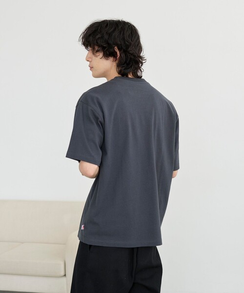 coen（コーエン）の「USAコットンポケットTシャツ（Tシャツ/カットソー・メンズ・ライトブルー/ナチュラル/ダークグレー/ホワイト・S/M/L/XL）」の9枚目の写真