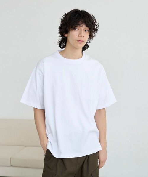 coen（コーエン）の「USAコットンポケットTシャツ（Tシャツ/カットソー・メンズ・ライトブルー/ナチュラル/ダークグレー/ホワイト・S/M/L/XL）」の11枚目の写真