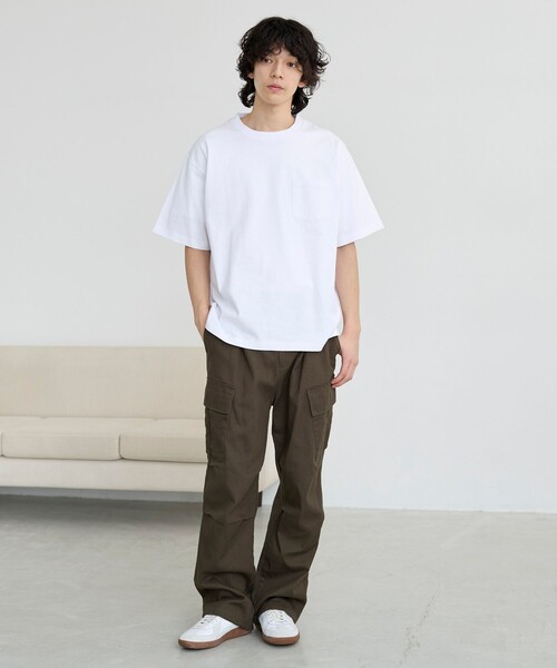 coen（コーエン）の「USAコットンポケットTシャツ（Tシャツ/カットソー・メンズ・ライトブルー/ナチュラル/ダークグレー/ホワイト・S/M/L/XL）」の12枚目の写真