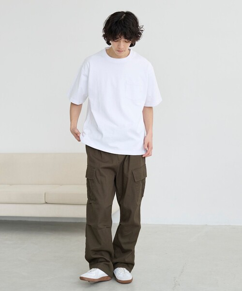coen（コーエン）の「USAコットンポケットTシャツ（Tシャツ/カットソー・メンズ・ライトブルー/ナチュラル/ダークグレー/ホワイト・S/M/L/XL）」の14枚目の写真