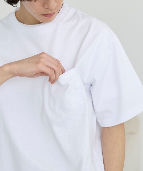 coen（コーエン）の「USAコットンポケットTシャツ（Tシャツ/カットソー・メンズ・ライトブルー/ナチュラル/ダークグレー/ホワイト・S/M/L/XL）」の17枚目の写真