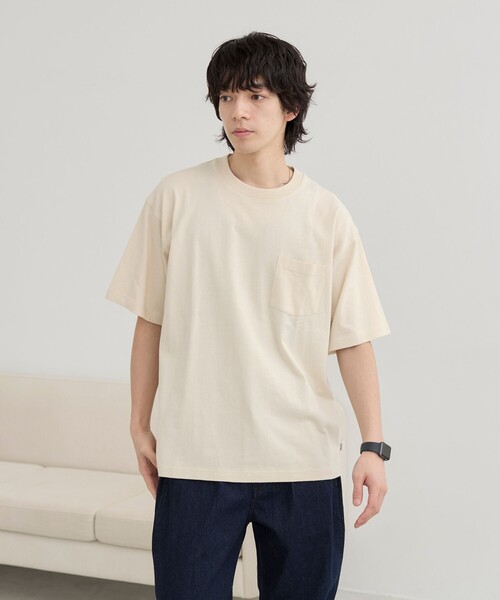 coen（コーエン）の「USAコットンポケットTシャツ（Tシャツ/カットソー・メンズ・ライトブルー/ナチュラル/ダークグレー/ホワイト・S/M/L/XL）」の20枚目の写真