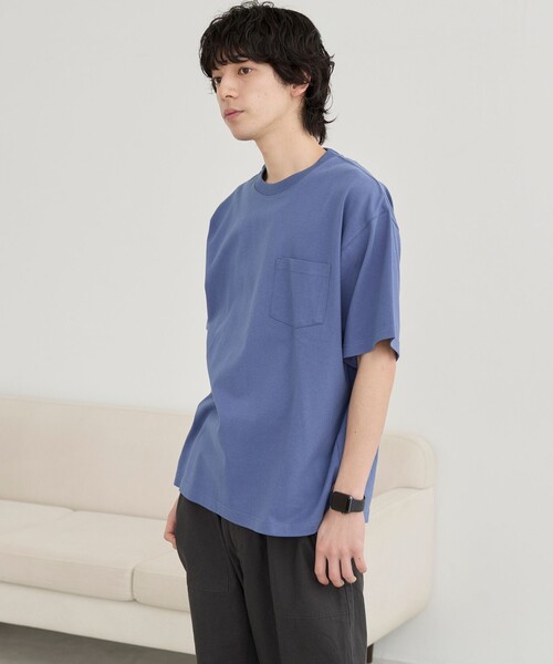 coen（コーエン）の「USAコットンポケットTシャツ（Tシャツ/カットソー・メンズ・ライトブルー/ナチュラル/ダークグレー/ホワイト・S/M/L/XL）」の22枚目の写真