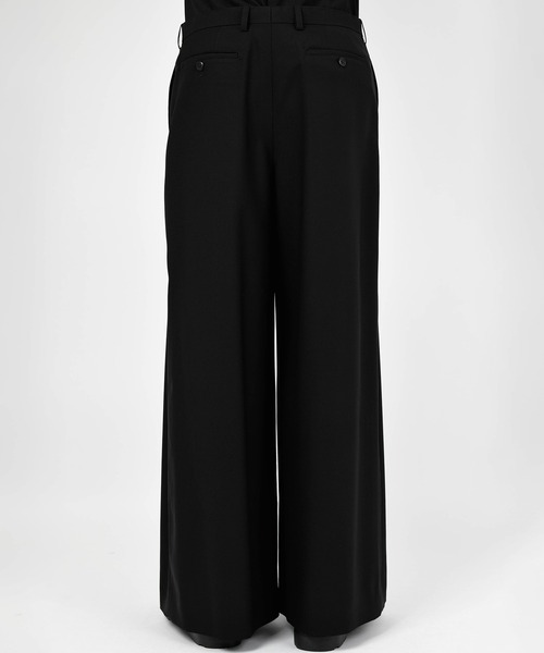 LAD MUSICIAN(ラッドミュージシャン)の「3TUCK WIDE SLACKS(スラックス・メンズ・ブラック・42/44/46)」の2枚目の写真