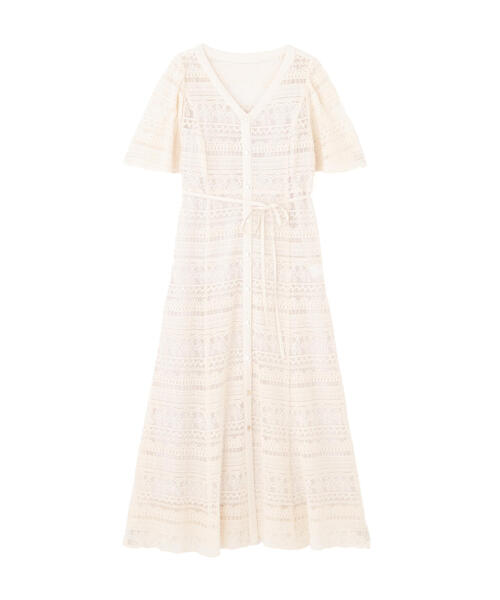 PROPORTION BODY DRESSING(プロポーションボディドレッシング)の「2wayレースワンピース / 1215140401(ワンピース・レディース・ピンク/イエロー/オフホワイト・MEDIUM/SMALL)」の4枚目の写真