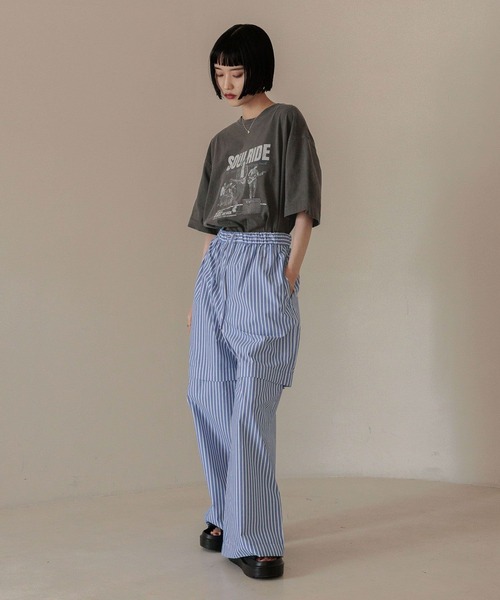 LOWRYS FARM（ローリーズファーム）の「ストライプパジャマパンツ