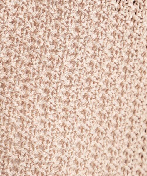 SHOO・LA・RUE（シューラルー）の「【洗える】ざっくり編みが大人かわいい キーネックカーディガン（カーディガン/ボレロ・レディース・ナチュラル/グリーン/キャメル・01/02/03/04）」の11枚目の写真