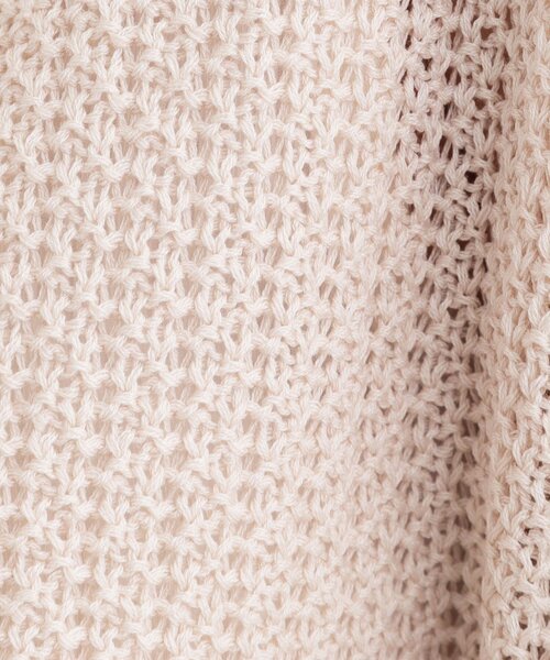 SHOO・LA・RUE（シューラルー）の「【洗える】ざっくり編みが大人かわいい キーネックカーディガン（カーディガン/ボレロ・レディース・ナチュラル/グリーン/キャメル・01/02/03/04）」の15枚目の写真
